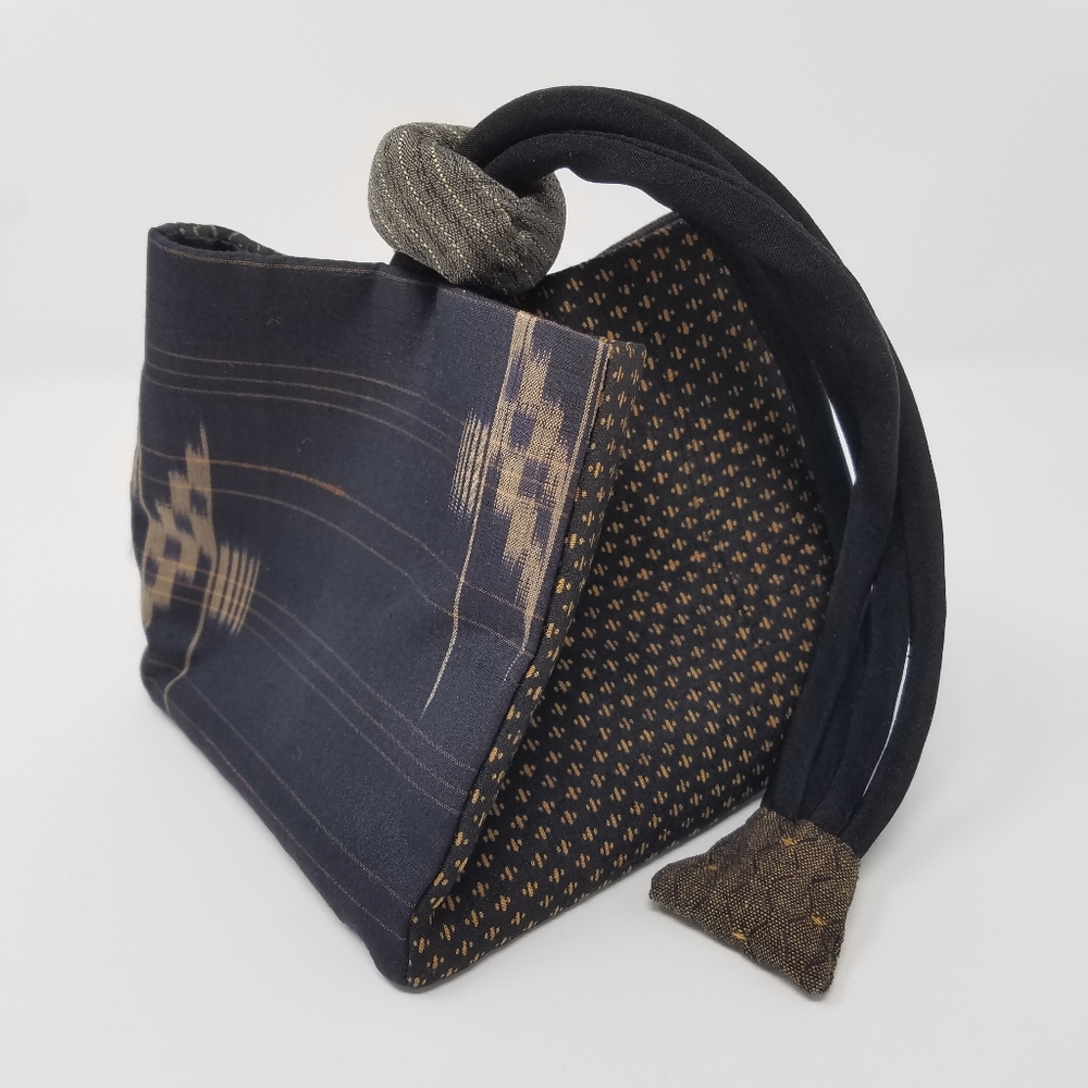 Kitty Noble Pyramid Kimono Fabric Evening Bag